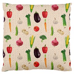 Vegetables Standard Premium Plush Fleece Cushion Case (one Side) by SychEva