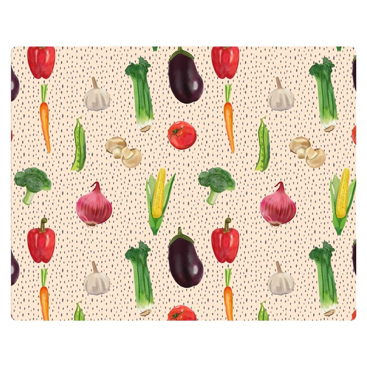 Vegetables Two Sides Premium Plush Fleece Blanket (Medium)