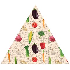 Vegetables Wooden Puzzle Triangle by SychEva