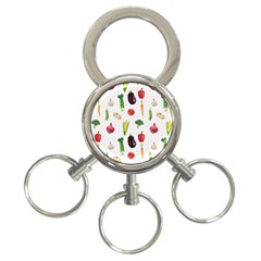 Vegetable 3-ring Key Chain by SychEva