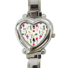 Vegetable Heart Italian Charm Watch by SychEva