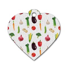 Vegetable Dog Tag Heart (one Side) by SychEva