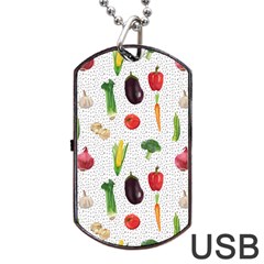 Vegetable Dog Tag Usb Flash (one Side) by SychEva