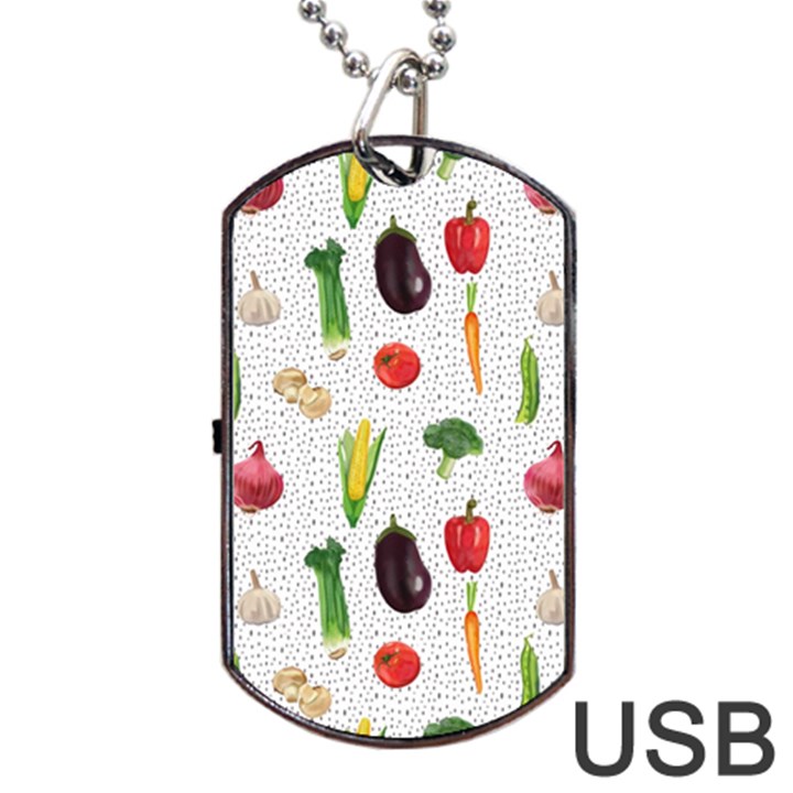 Vegetable Dog Tag USB Flash (Two Sides)