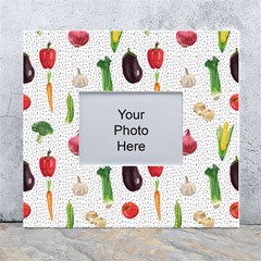 Vegetable White Wall Photo Frame 5  X 7  by SychEva