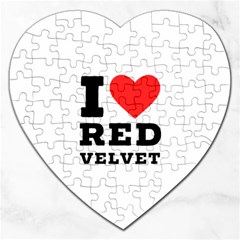 I Love Red Velvet Jigsaw Puzzle (heart) by ilovewhateva