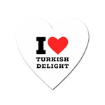 I love Turkish delight Heart Magnet Front