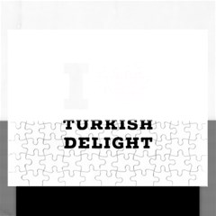 I Love Turkish Delight Rectangular Jigsaw Puzzl by ilovewhateva