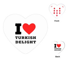 I Love Turkish Delight Playing Cards Single Design (heart) by ilovewhateva