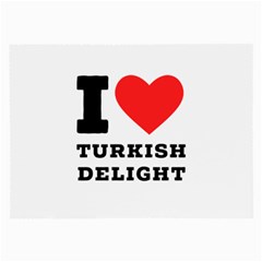 I Love Turkish Delight Large Glasses Cloth by ilovewhateva