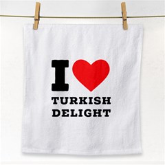 I Love Turkish Delight Face Towel by ilovewhateva