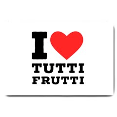 I Love Tutti Frutti Large Doormat by ilovewhateva