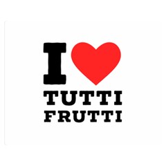 I Love Tutti Frutti Two Sides Premium Plush Fleece Blanket (medium) by ilovewhateva