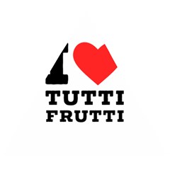 I Love Tutti Frutti Wooden Puzzle Triangle by ilovewhateva