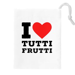 I Love Tutti Frutti Drawstring Pouch (4xl) by ilovewhateva