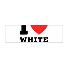 I Love White Almond Sticker (bumper) by ilovewhateva