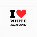 I love white almond Postcards 5  x 7  (Pkg of 10) Front