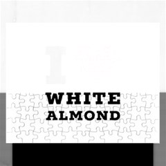 I Love White Almond Rectangular Jigsaw Puzzl by ilovewhateva