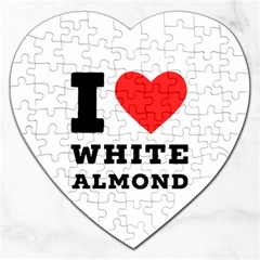 I Love White Almond Jigsaw Puzzle (heart) by ilovewhateva