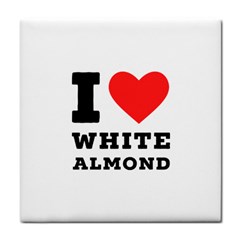 I Love White Almond Face Towel by ilovewhateva