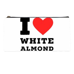 I Love White Almond Pencil Case by ilovewhateva