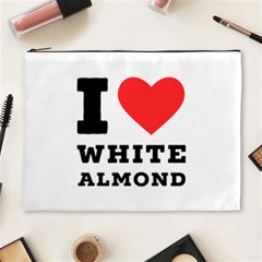 I Love White Almond Cosmetic Bag (xl) by ilovewhateva