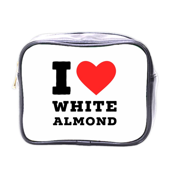 I love white almond Mini Toiletries Bag (One Side)