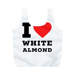 I Love White Almond Full Print Recycle Bag (m) by ilovewhateva