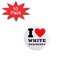 I Love White Raspberry 1  Mini Magnet (10 Pack)  by ilovewhateva