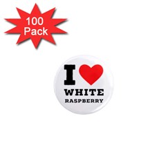 I Love White Raspberry 1  Mini Magnets (100 Pack)  by ilovewhateva