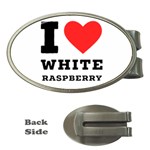 I love white raspberry Money Clips (Oval)  Front