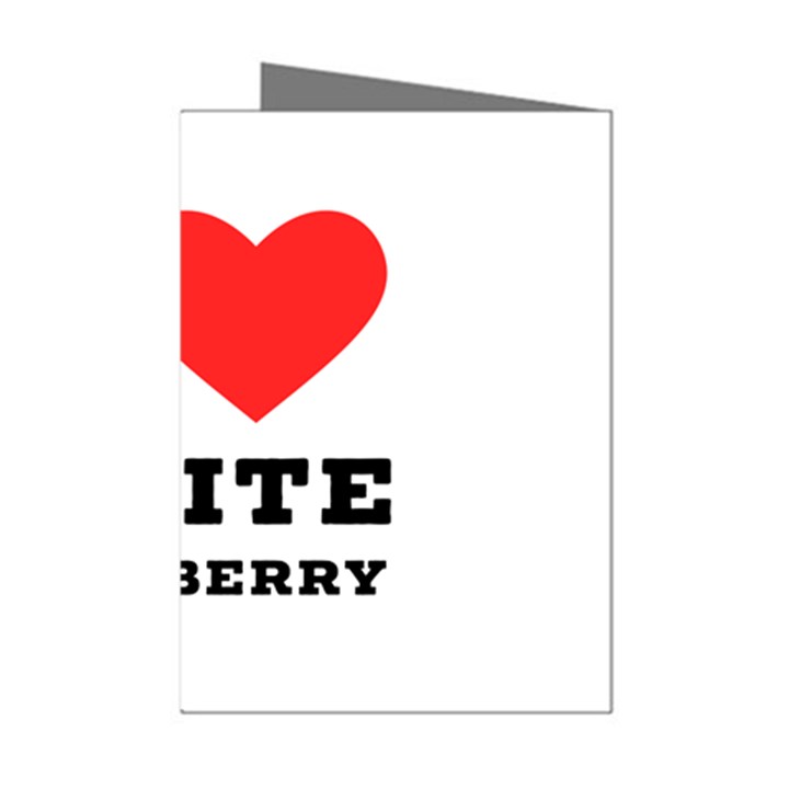 I love white raspberry Mini Greeting Cards (Pkg of 8)