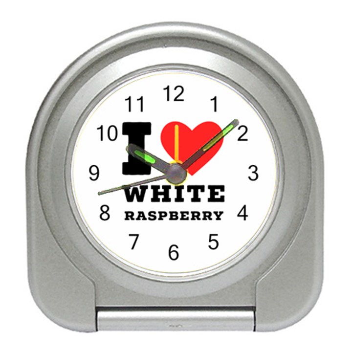 I love white raspberry Travel Alarm Clock