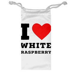 I Love White Raspberry Jewelry Bag by ilovewhateva