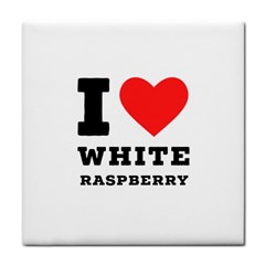 I Love White Raspberry Face Towel by ilovewhateva