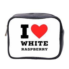 I Love White Raspberry Mini Toiletries Bag (two Sides) by ilovewhateva