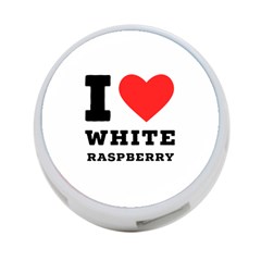 I Love White Raspberry 4-port Usb Hub (two Sides) by ilovewhateva