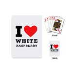 I love white raspberry Playing Cards Single Design (Mini) Back