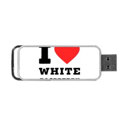 I Love White Raspberry Portable Usb Flash (two Sides) by ilovewhateva