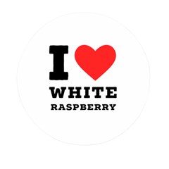 I Love White Raspberry Mini Round Pill Box by ilovewhateva