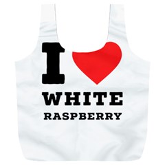 I Love White Raspberry Full Print Recycle Bag (xxl) by ilovewhateva