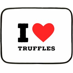 I Love Truffles Fleece Blanket (mini) by ilovewhateva