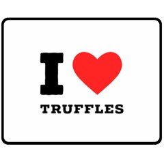 I Love Truffles Fleece Blanket (medium) by ilovewhateva