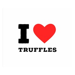 I Love Truffles Two Sides Premium Plush Fleece Blanket (small) by ilovewhateva