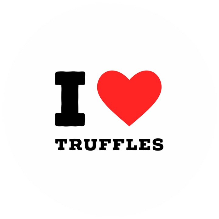 I love truffles Wooden Puzzle Round