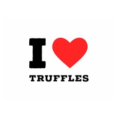 I Love Truffles Two Sides Premium Plush Fleece Blanket (extra Small) by ilovewhateva