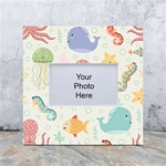 Underwater-seamless-pattern-light-background-funny White Box Photo Frame 4  x 6  Front