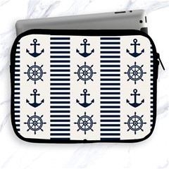 Nautical-seamless-pattern-vector-illustration Apple Ipad 2/3/4 Zipper Cases by Salman4z