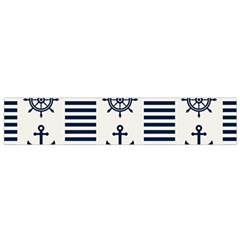 Nautical-seamless-pattern-vector-illustration Small Premium Plush Fleece Scarf