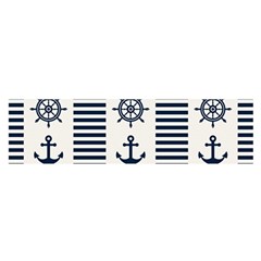 Nautical-seamless-pattern-vector-illustration Oblong Satin Scarf (16  X 60 ) by Salman4z